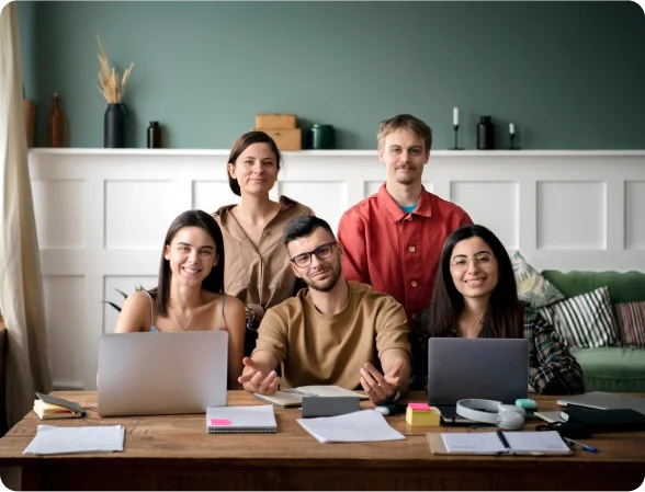 Group of people learning